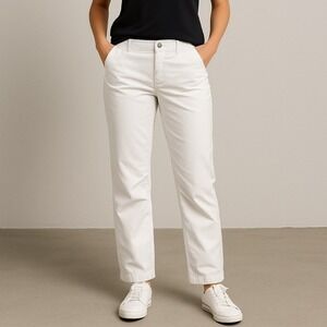 American Eagle Stretch Cargo Pants – White – Women's Large – Adjustable Hem